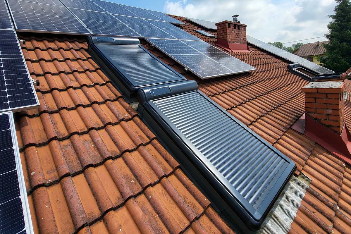 Montaż solarnych rolet na oknie dachowym